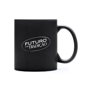 Académica SF | Caneca Cerâmica Preta